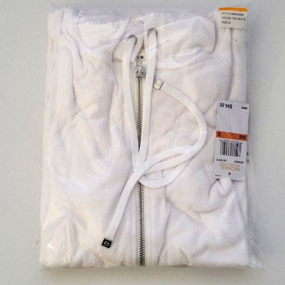 Michael Kors women's Terry Cover-up Hoodie Dress - Picture 8 of 9